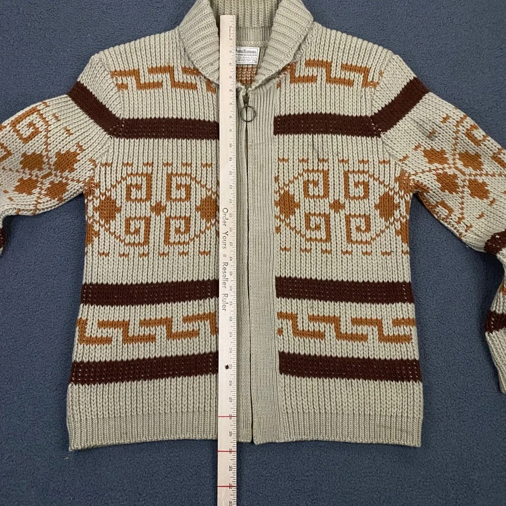 Vintage Pendleton Cardigan Sweater Mens XL Cowichan Aztec Big Lebowski Dude